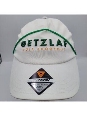 Getzlaf Golf Shootout White Baseball Hat Moisture Wicking SPF 30 Tritech Outdoor